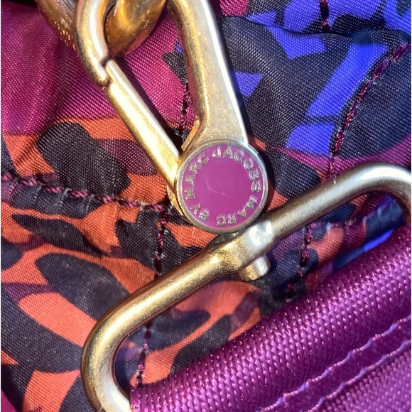 Marc Jacobs Large Purple Duffel Bag, Diaper Bag, Tote Travel Bag Lots of Pockets - Picture 9 of 14